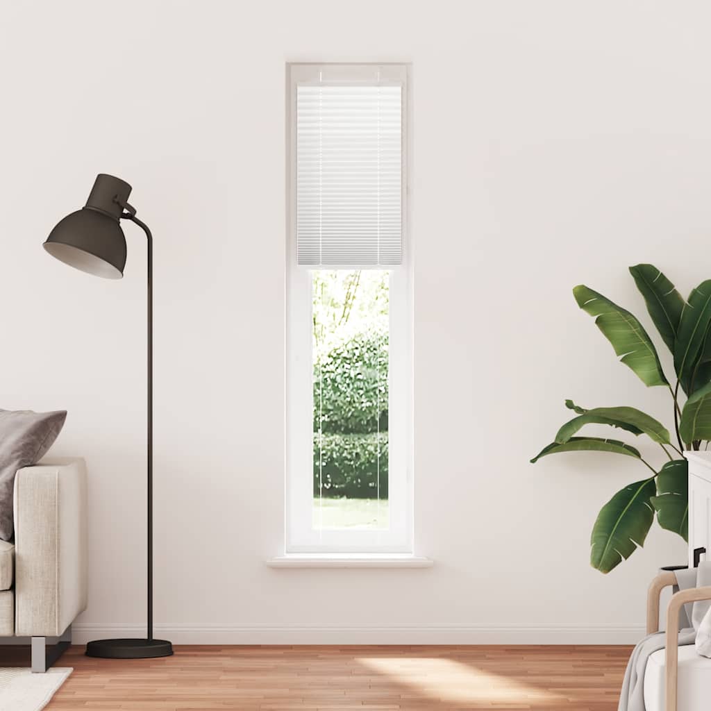 Tenda Plissettata Bianca 45x200 cm Larghezza Tessuto 44,4 cm | homemem39