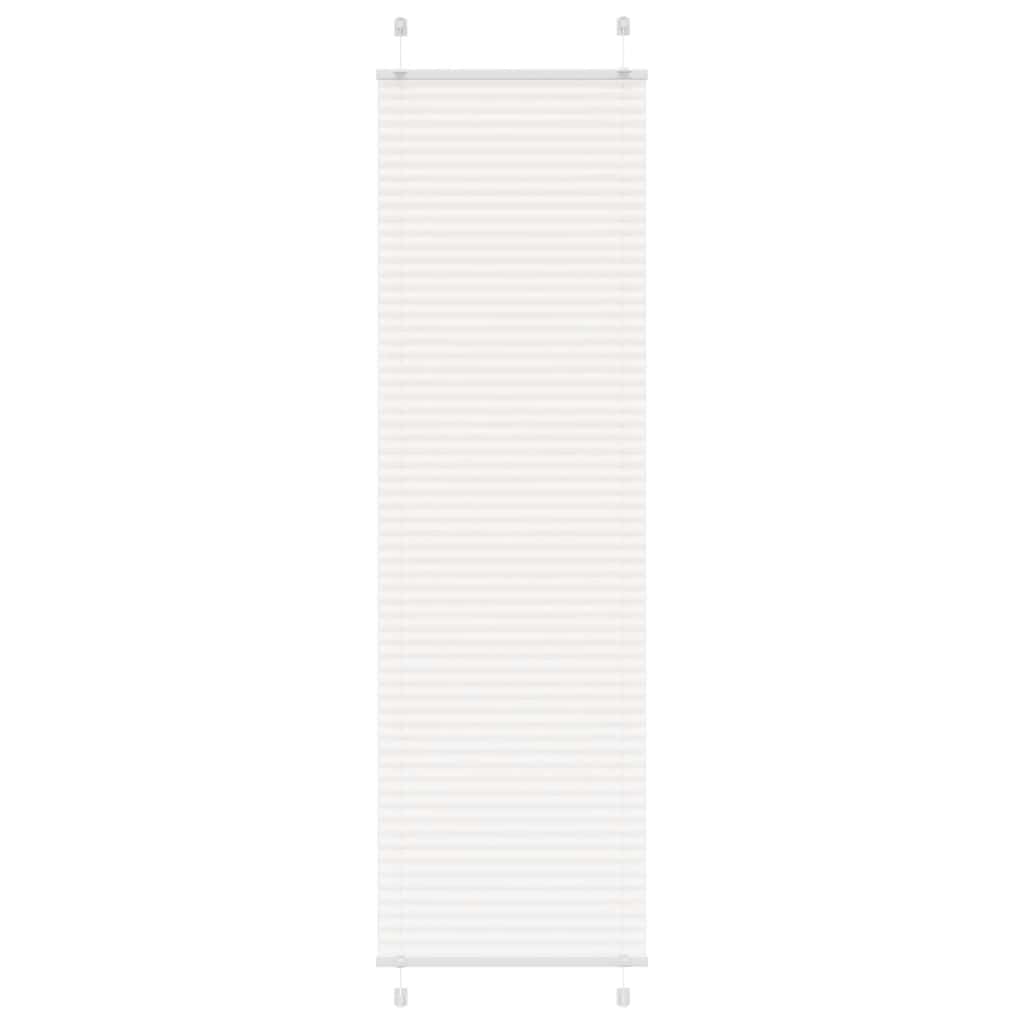 Tenda Plissettata Bianca 60x200 cm Larghezza Tessuto 59,4 cm