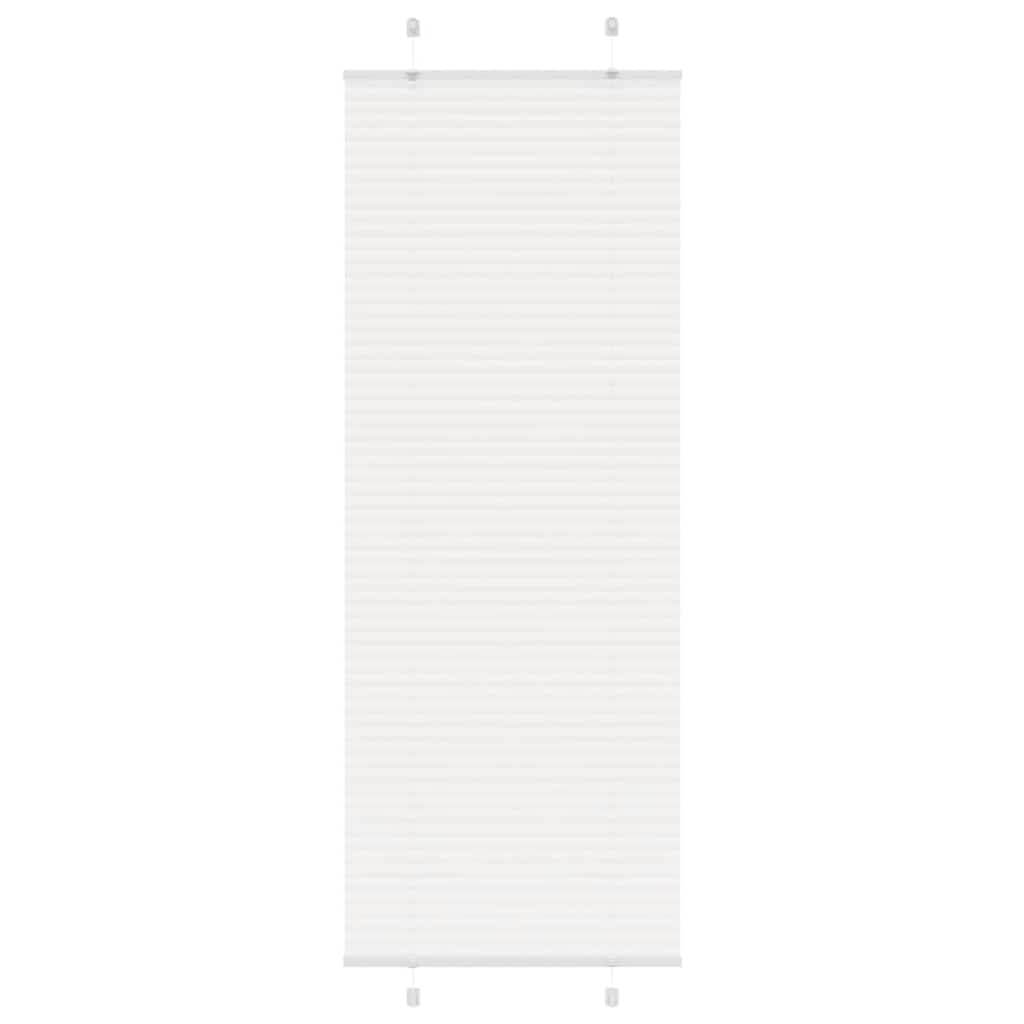Tenda Plissettata Bianca 70x200 cm Larghezza Tessuto 69,4 cm