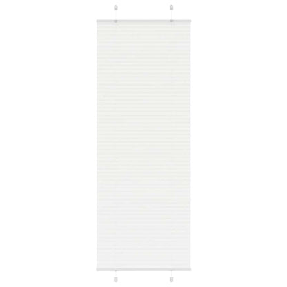 Tenda Plissettata Bianca 75x200 cm Larghezza Tessuto 74,4 cm