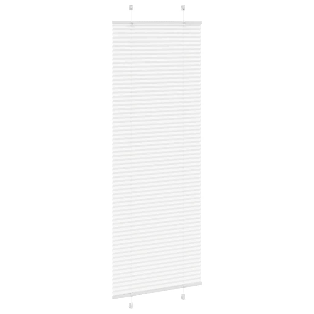 Tenda Plissettata Bianca 75x200 cm Larghezza Tessuto 74,4 cm | homemem39