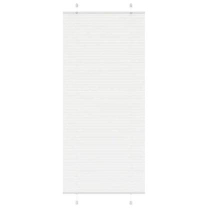 Tenda Plissettata Bianca 90x200 cm Larghezza Tessuto 89,4 cm