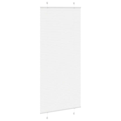 Tenda Plissettata Bianca 90x200 cm Larghezza Tessuto 89,4 cm | homemem39
