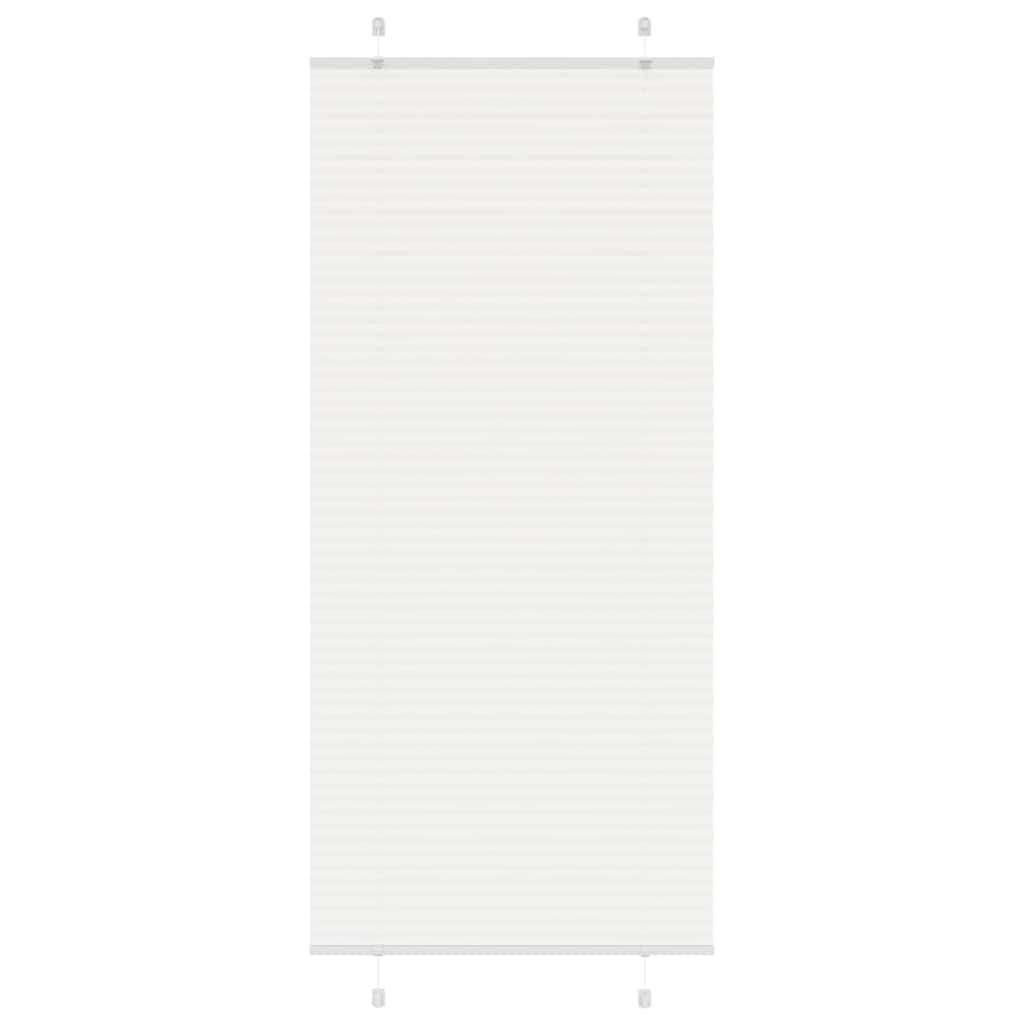 Tenda Plissettata Bianca 95x200 cm Larghezza Tessuto 94,4 cm