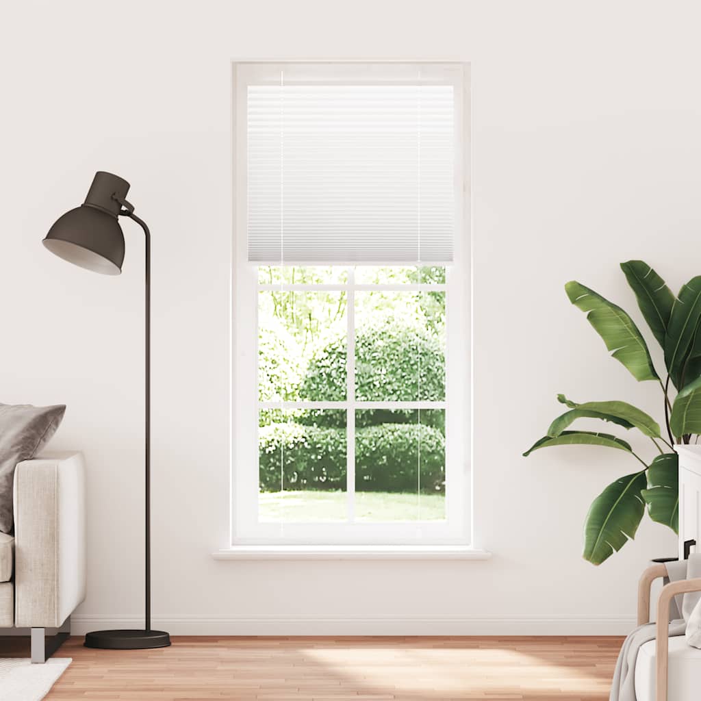 Tenda Plissettata Bianca 100x200 cm Larghezza Tessuto 99,4 cm | homemem39