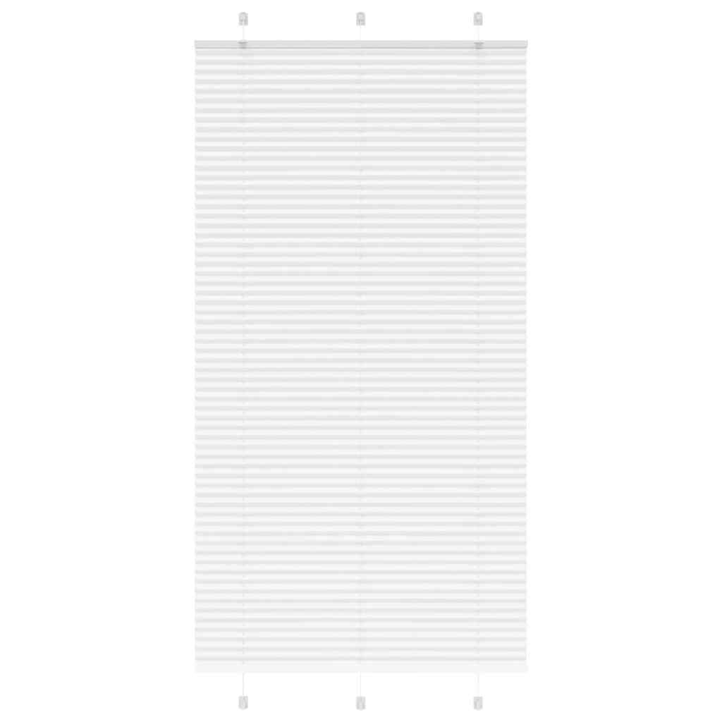 Tenda Plissettata Bianca 105x200 cm Larghezza Tessuto 104,4 cm