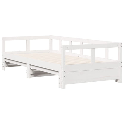 Dormeuse senza Materasso Bianca 80x200 cm Legno Massello Pino - homemem39