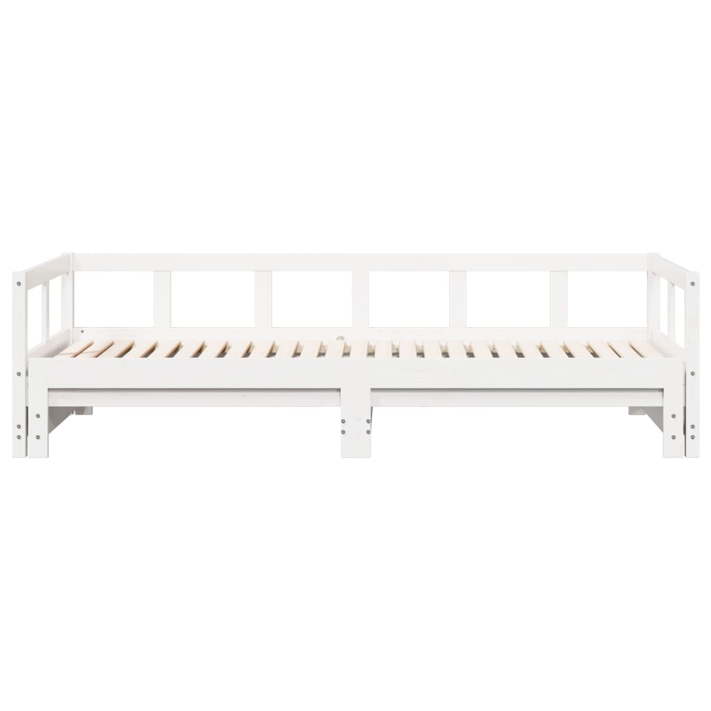 Dormeuse senza Materasso Bianca 80x200 cm Legno Massello Pino - homemem39