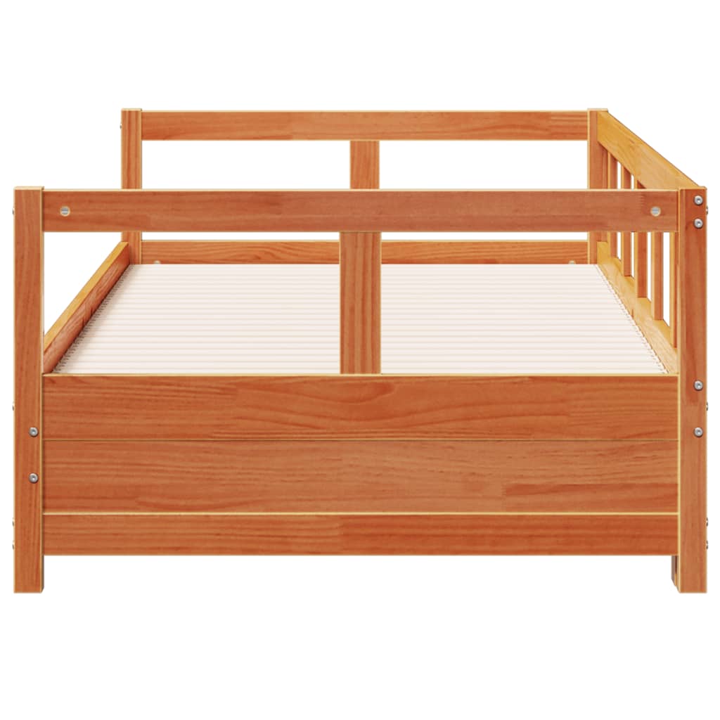 Dormeuse senza Materasso Marrone Cera 80x200 cm Legno di Pino | homemem39