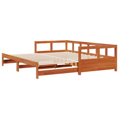 Dormeuse senza Materasso Marrone Cera 80x200 cm Legno di Pino | homemem39