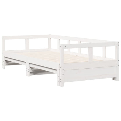 Dormeuse senza Materasso Bianca 90x200 cm Legno Massello Pino | homemem39