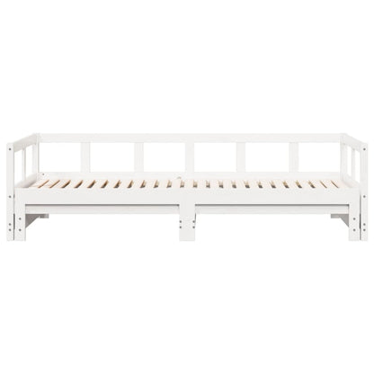 Dormeuse senza Materasso Bianca 90x200 cm Legno Massello Pino | homemem39