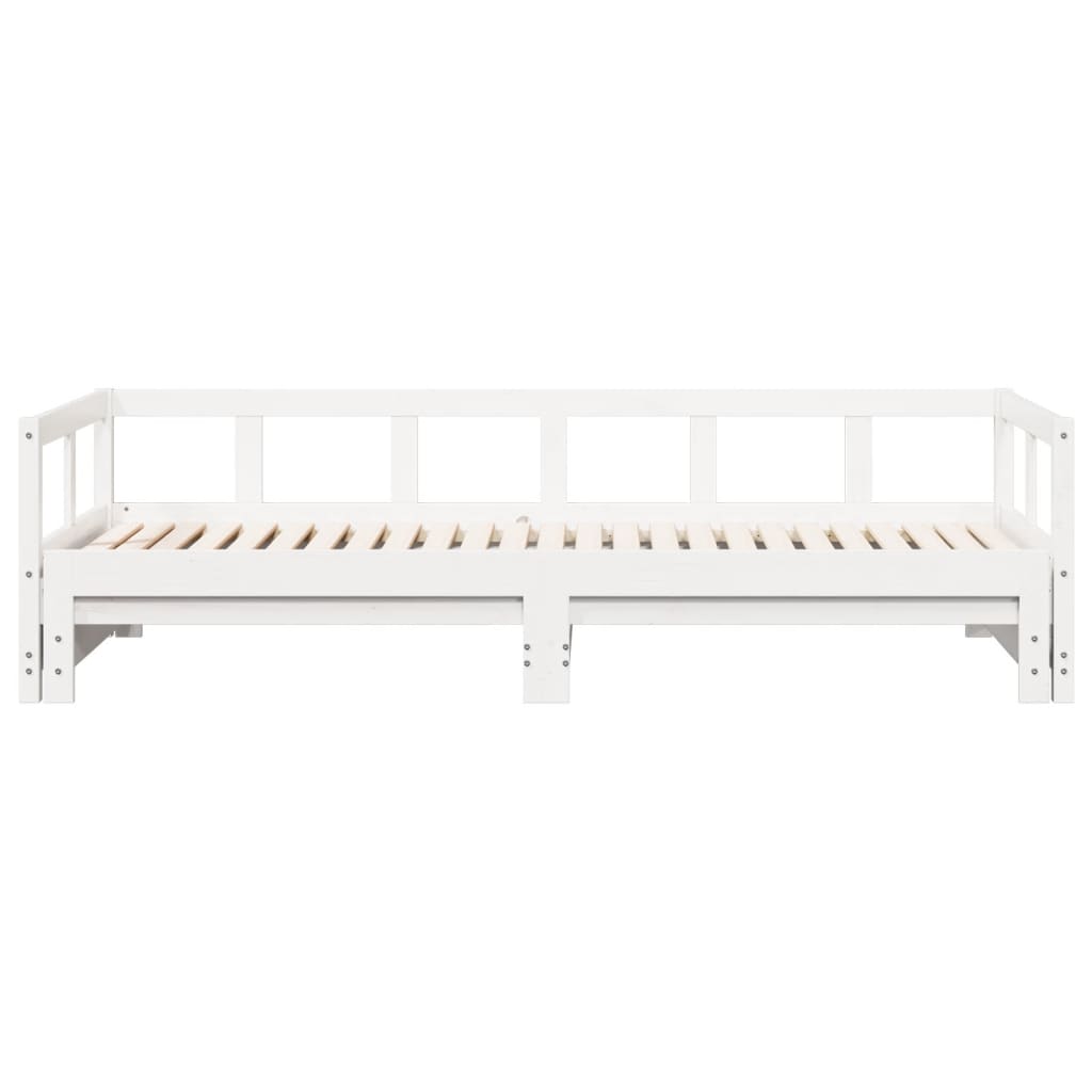 Dormeuse senza Materasso Bianca 90x200 cm Legno Massello Pino - homemem39