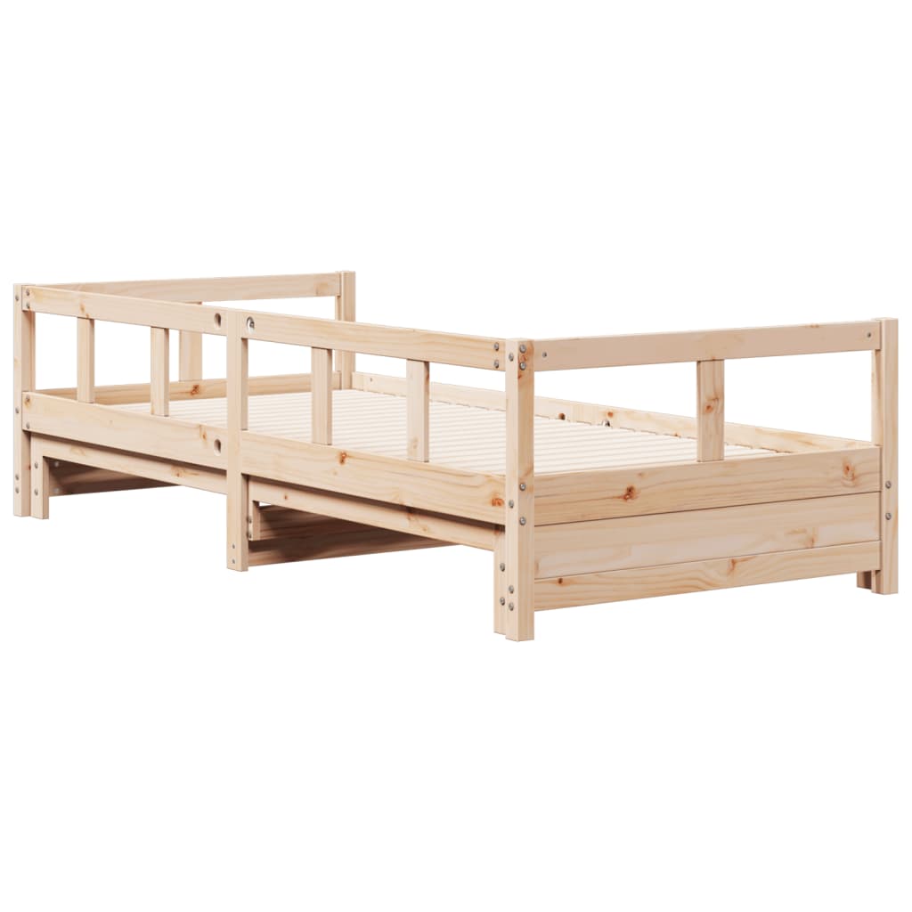 Dormeuse senza Materasso 90x190 cm in Legno Massello di Pino | homemem39