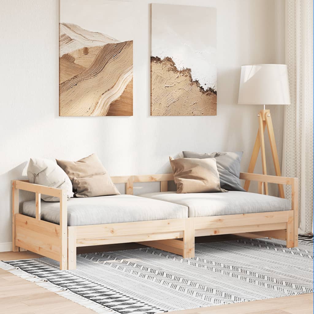 Dormeuse senza Materasso 90x190 cm in Legno Massello di Pino | homemem39