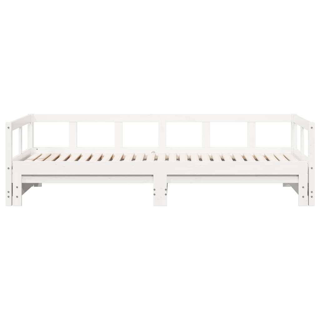 Dormeuse senza Materasso Bianca 90x190 cm Legno Massello Pino - homemem39