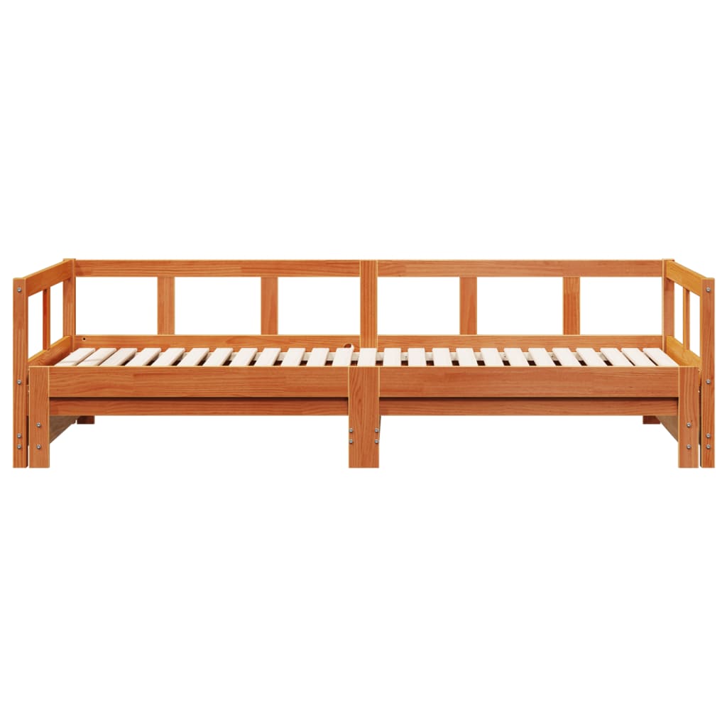 Dormeuse senza Materasso Marrone Cera 90x190 cm Legno di Pino | homemem39