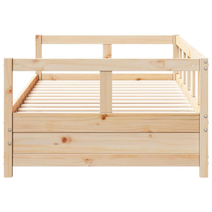 Dormeuse Naturale 80x200 cm in Legno Massello di Pino | homemem39