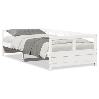 Dormeuse senza Materasso Bianca 80x200 cm Legno Massello Pino