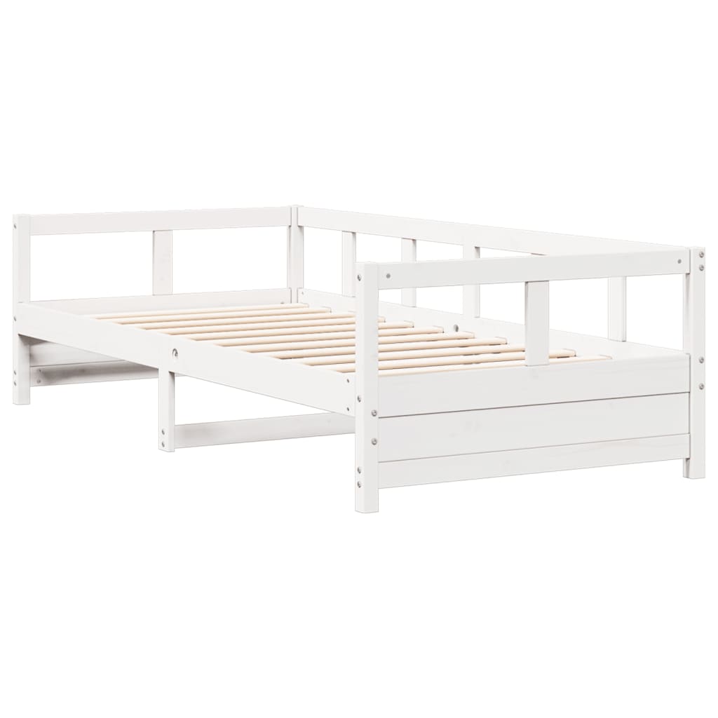 Dormeuse senza Materasso Bianca 80x200 cm Legno Massello Pino | homemem39