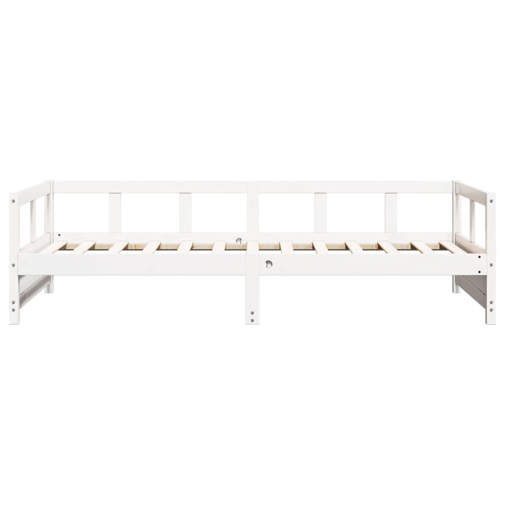 Dormeuse senza Materasso Bianca 80x200 cm Legno Massello Pino - homemem39