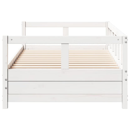 Dormeuse senza Materasso Bianca 80x200 cm Legno Massello Pino | homemem39