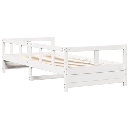 Dormeuse senza Materasso Bianca 80x200 cm Legno Massello Pino | homemem39