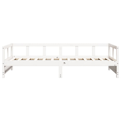 Dormeuse senza Materasso Bianca 90x200 cm Legno Massello Pino - homemem39