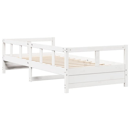 Dormeuse senza Materasso Bianca 90x200 cm Legno Massello Pino | homemem39