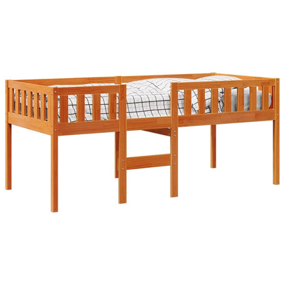 Letto Bambini senza Materasso Marrone Cera 90x200 cm Legno Pino