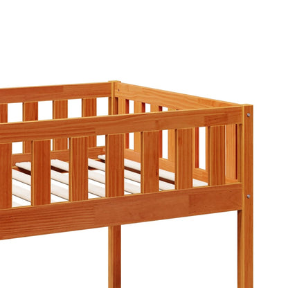 Letto Bambini senza Materasso Marrone Cera 90x200 cm Legno Pino | homemem39