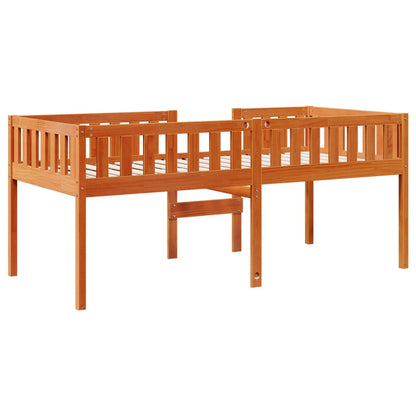 Letto Bambini senza Materasso Marrone Cera 90x190 cm Legno Pino - homemem39