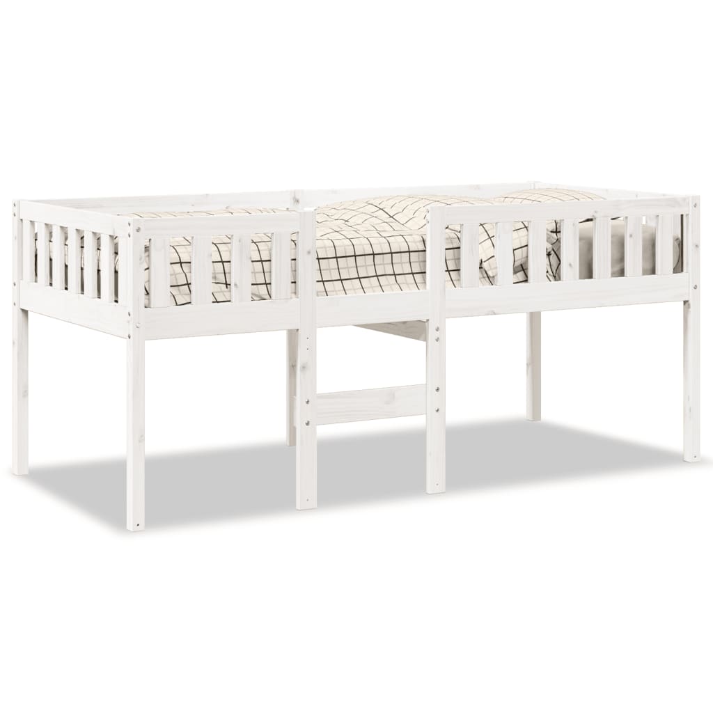 Letto per Bambini senza Materasso Bianco 75x190cm Massello Pino - homemem39