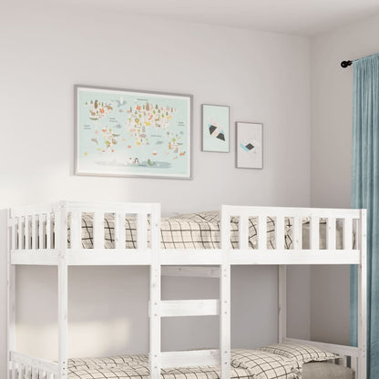 Letto per Bambini senza Materasso Bianco 75x190cm Massello Pino - homemem39