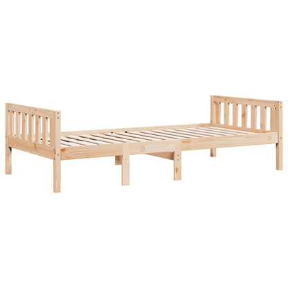 Letto per Bambini senza Materasso 80x200 cm Legno Massello Pino - homemem39