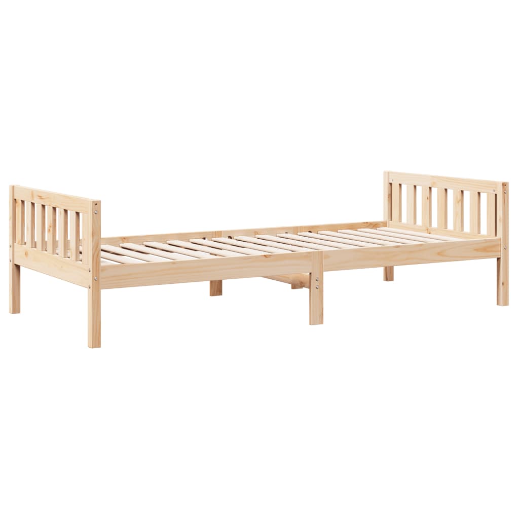 Letto per Bambini senza Materasso 80x200 cm Legno Massello Pino - homemem39