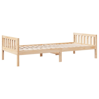 Letto per Bambini senza Materasso 80x200 cm Legno Massello Pino - homemem39