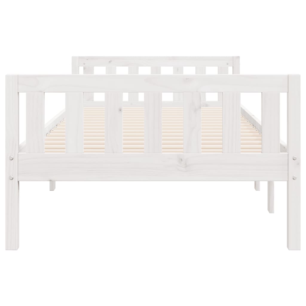 Letto per Bambini senza Materasso Bianco 80x200cm Massello Pino - homemem39