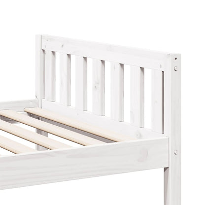 Letto per Bambini senza Materasso Bianco 80x200cm Massello Pino | homemem39