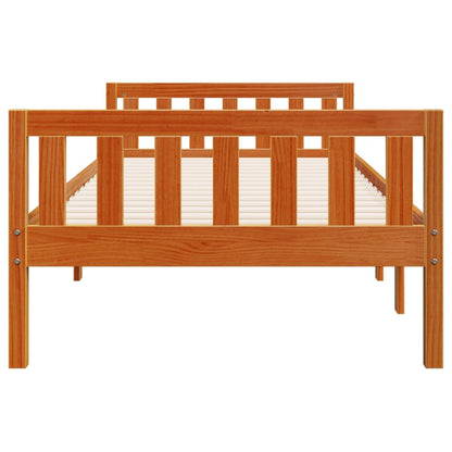 Letto Bambini senza Materasso Marrone Cera 80x200 cm Legno Pino | homemem39