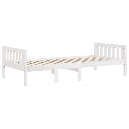 Letto per Bambini senza Materasso Bianco 90x200cm Massello Pino | homemem39