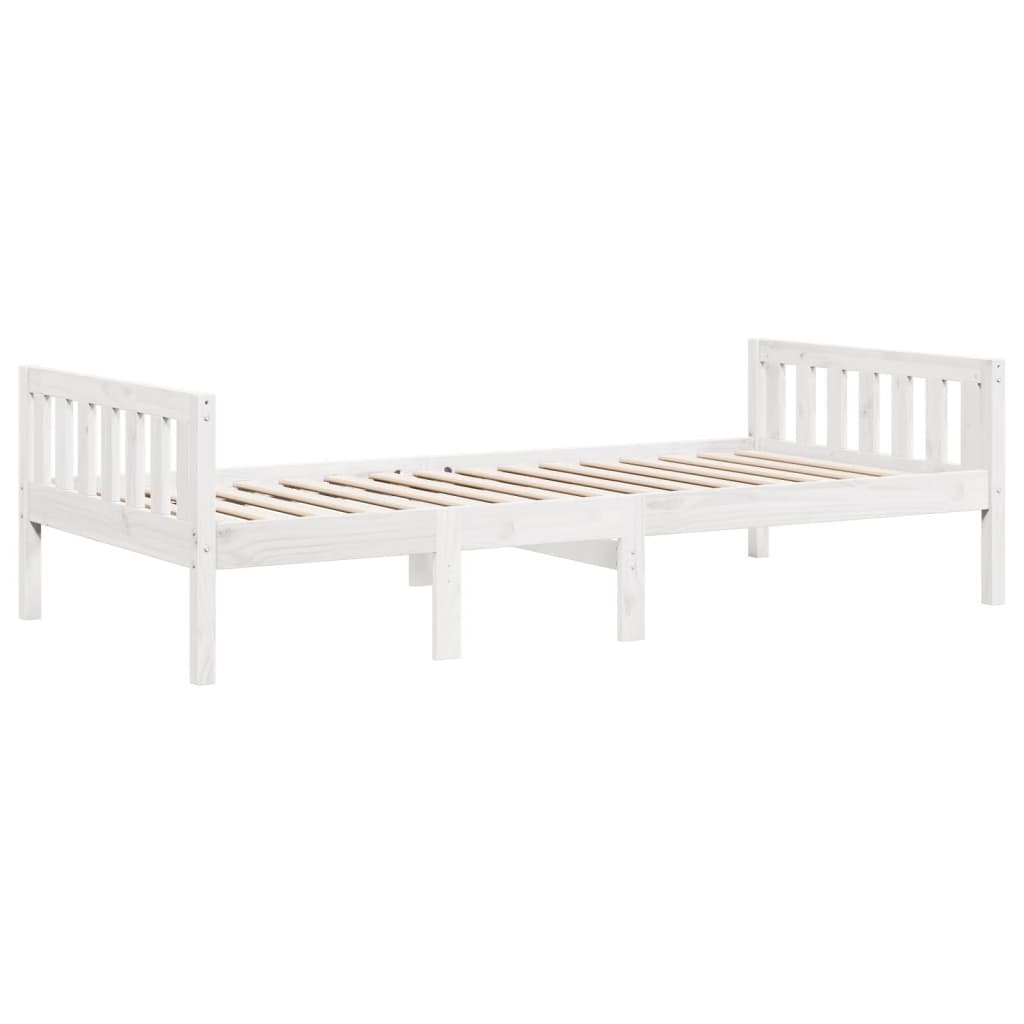 Letto per Bambini senza Materasso Bianco 90x200cm Massello Pino - homemem39