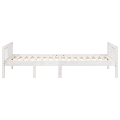 Letto per Bambini senza Materasso Bianco 90x200cm Massello Pino | homemem39