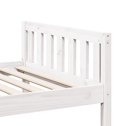 Letto per Bambini senza Materasso Bianco 90x200cm Massello Pino | homemem39