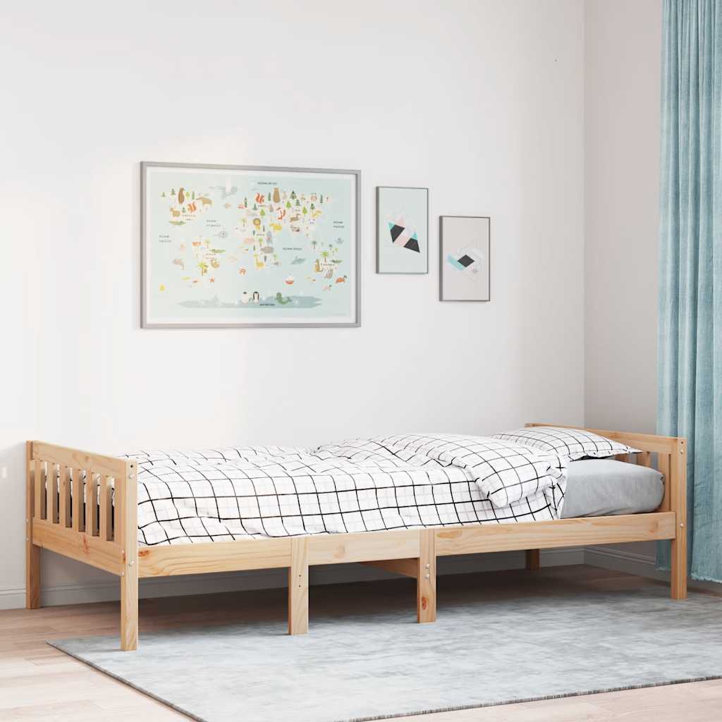 Letto per Bambini senza Materasso Legno Massello Pino
