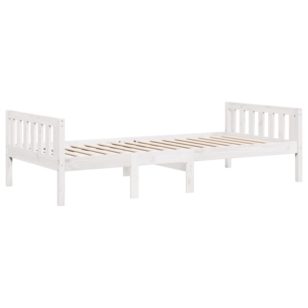Letto per Bambini senza Materasso Bianco 90x190cm Massello Pino | homemem39