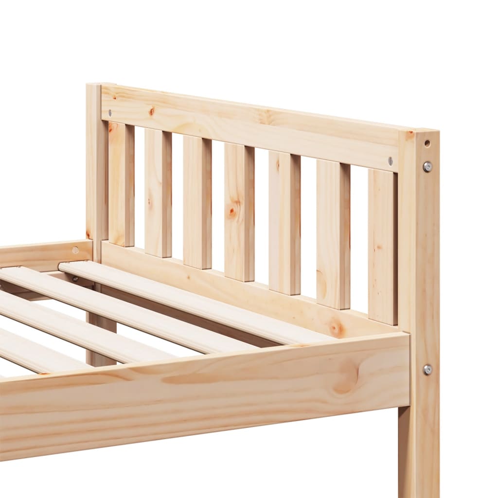 Letto per Bambini senza Materasso 75x190 cm Legno Massello Pino - homemem39
