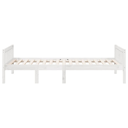 Letto per Bambini senza Materasso Bianco 75x190cm Massello Pino | homemem39