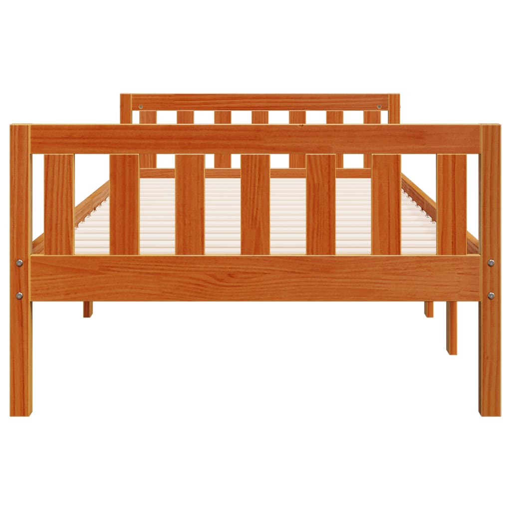 Letto Bambini senza Materasso Marrone Cera 75x190 cm Legno Pino | homemem39