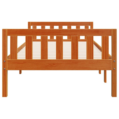 Letto Bambini senza Materasso Marrone Cera 75x190 cm Legno Pino | homemem39